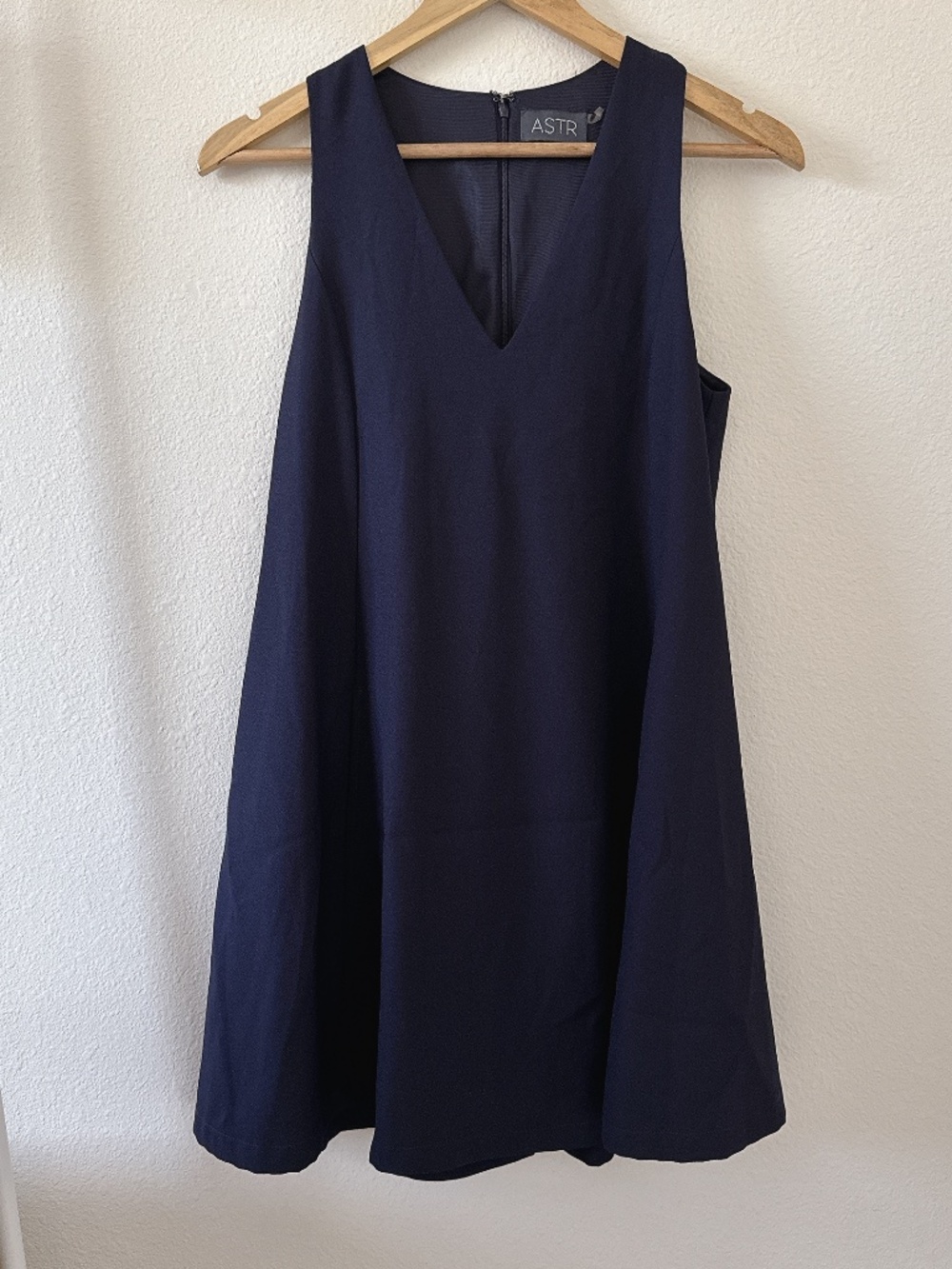 Women's ASTR Navy Sleeveless A-Line Mini Dress, Size XS
